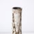Mid-Century Modernist White and Earth Toned Tapered Ceramic Vase With Leaf Motif For Sale - Image 9 of 13