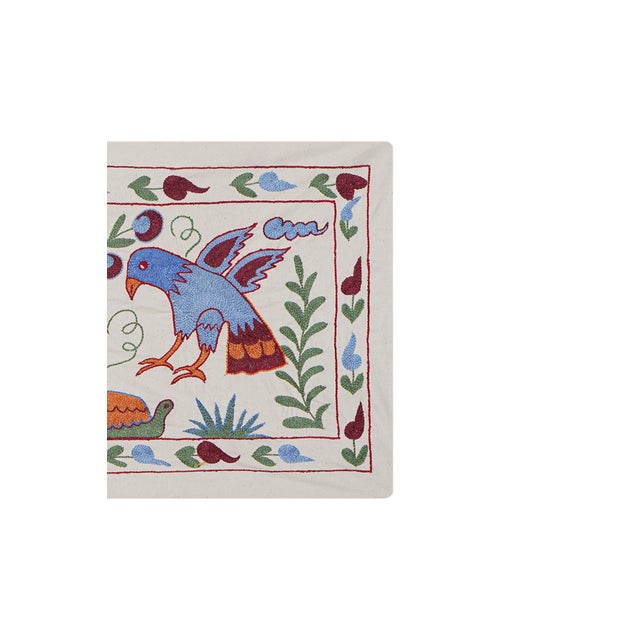 Suzani Pictorial Wall Decor Dimension; 20'' x 38" inches /51 x 96 cm / 1'7'' x 3'1'' Material: 100% cotton. Condition:...