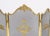 Rococo Antique French Rococo Gilt Bronze Flaming Torch Triple Fire Screen, 1870s For Sale - Image 3 of 12