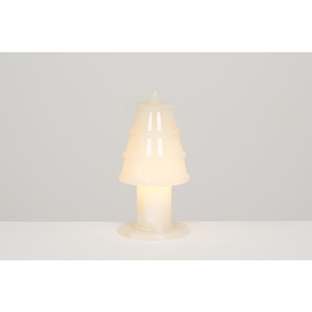 1950s Small Modern Onyx Night Light, 1950 For Sale - Image 5 of 7