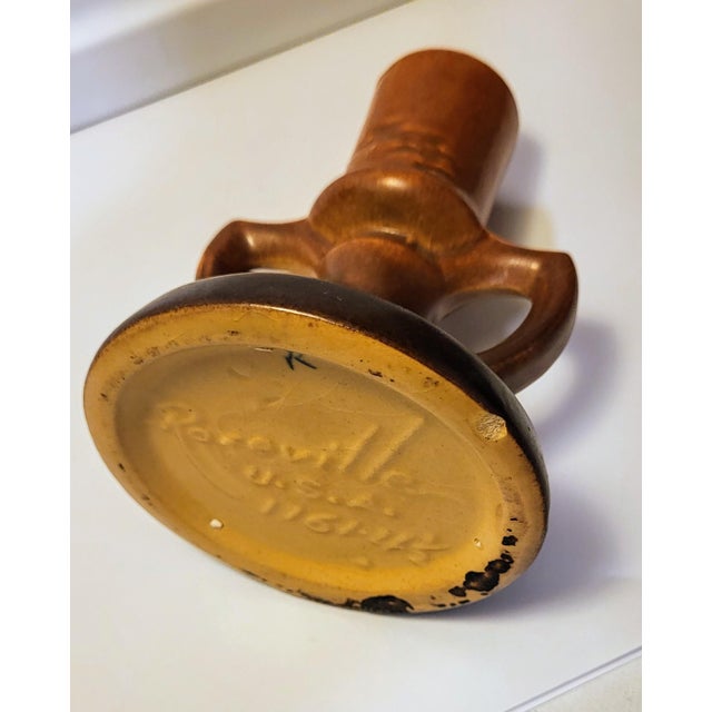 1960s Roseville Pottery Candle Holder For Sale In San Francisco - Image 6 of 12
