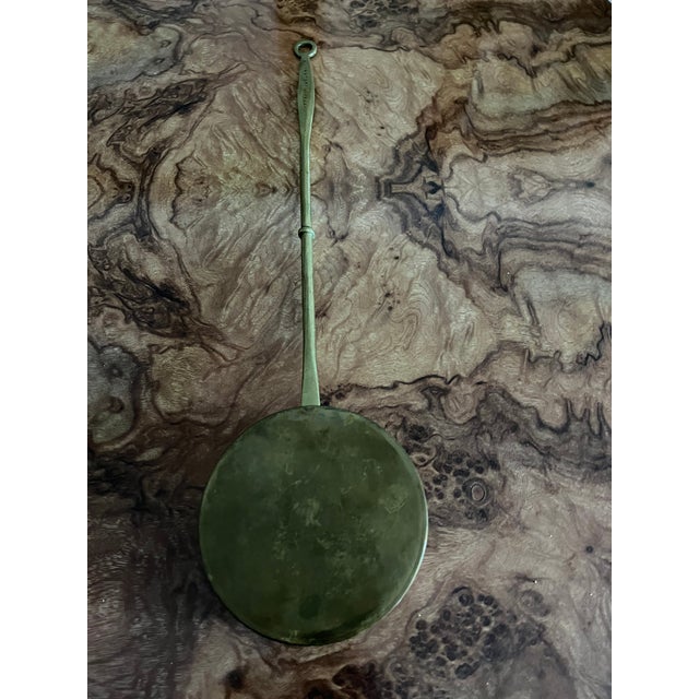 Vintage Brass Long Handle Chestnut Roasting Pan/Bed Warmer by Peerage of England For Sale - Image 4 of 13