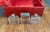 Glass Mid-Century Modern German Red Beauty Vanity Mirror Case, 1960s For Sale - Image 7 of 18
