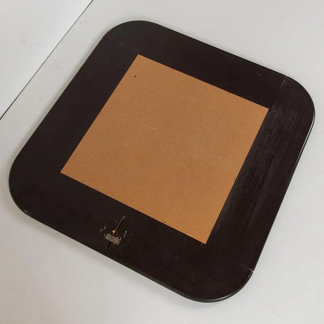 Black Square Mirror, 1980s For Sale - Image 3 of 5