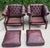 Animal Skin Vintage Chesterfield Club Chairs in Oxblood Leather For Sale - Image 7 of 18