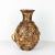 Jasba vase 1960 with Aztec decoration ''birds'' in relief. Brown glazed ceramic. Signature on the reverse side Jasba -...