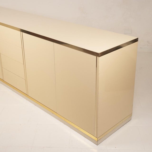 Metal Hollywood Regency Sideboard by Mario Sabot, 1970s For Sale - Image 7 of 18
