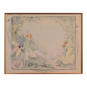 'Three Young Beauties' by Charles Henrida, Circa 1900, Art Nouveau, Boston Museum of Fine Arts, Musée Bordeaux