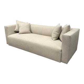 Custom Design Breuer Shell Mélange Weave Sofa For Sale