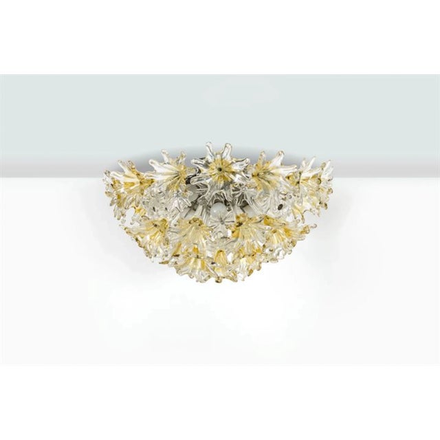 Pair of Venini 1970s Esprit Ceiling Mount Fixture by Toni Zuccheri For Sale - Image 9 of 9