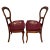 Victorian Pair Antique C1880 Victorian Walnut Side Chairs Needlepoint French Polished For Sale - Image 3 of 18