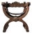 Renaissance Revival Oak Dante Chair, Sweden, 1850s For Sale