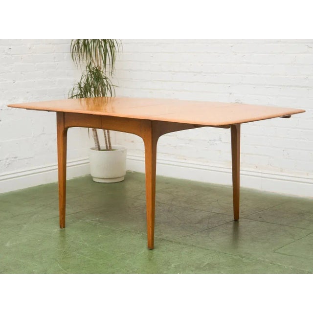 Pecan Vintage Dining Table For Sale - Image 4 of 9