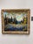 Wood Harry Leonard Lopp Lakeside Landscape Oil Painting, Vintage For Sale - Image 7 of 12