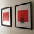 A Pair of Architectural Framed Screen Prints by Hannah Parkes Length – 33 cm Height – 35cm Width -2cm