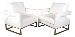 1960s Mid-Century Style Lounge Chairs - 2 Pieces