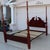 1980s Cherry Queen Size Headboard Foot Board Rails and Supports For Sale In Tampa - Image 6 of 11