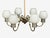 Metal 1960s Danish Modern, Chandelier, Brass, String, Glass For Sale - Image 7 of 13