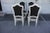 Early 20th Century Set of 4 French Louis XVI Hand Painted Side, Dining Chairs with New Upholstery For Sale - Image 4 of 8