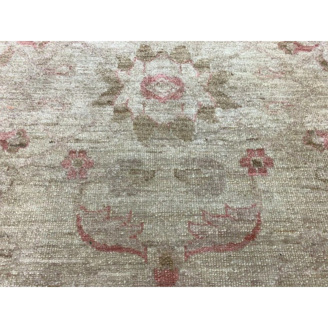 Textile Afghan Handmade Wool Ziegler Chobi Rug in Red & Beige For Sale - Image 7 of 9
