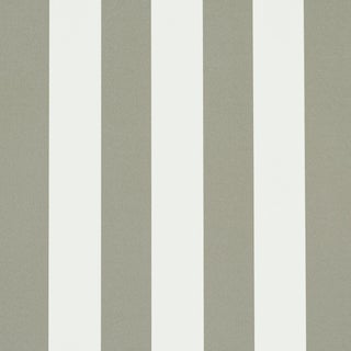 SAMPLE - Schumacher Emma Stripe Wallpaper In Gray For Sale