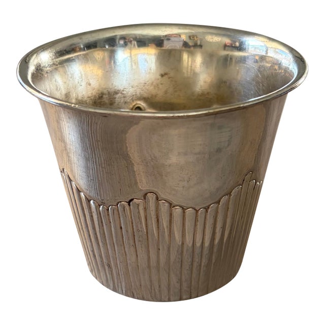 Vintage Silverplate Half-Fluted Julep Tumbler Cup For Sale
