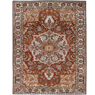 Antique Persian Bakhtiari Rug With Classic Central Medallion Design For Sale