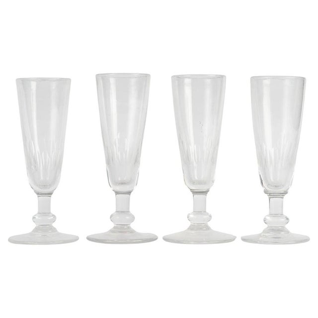 Champagne Glasses, 20th Century, Set of 4 For Sale - Image 5 of 5