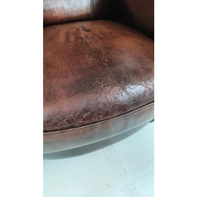 Sheep Leather Chair by Joris, 1980s For Sale - Image 4 of 18