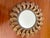 Metal Vintage Gilded Metal Sunburst Mirror For Sale - Image 7 of 7