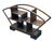 Crafted from dark, polished wood with a rich, visible grain, this tabletop display shelf—often referred to in Asian...