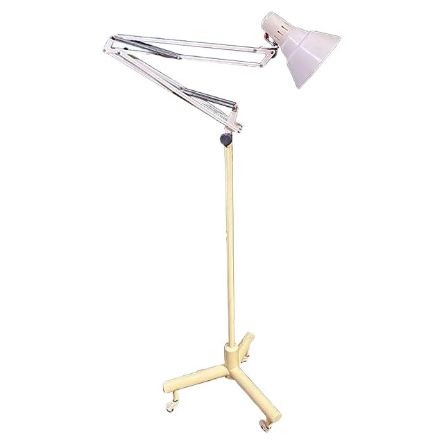 Doctor's Floor Lamp with Wheels For Sale
