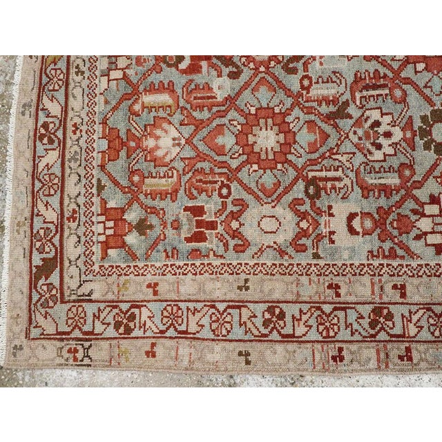 Mid 20th Century Galerie Shabab Collection Mid-20th Century Persian Malayer Accent Rug For Sale - Image 5 of 7