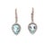 Natural Aquamarine Diamond Earrings 14k Gold 3.61 Tcw Certified For Sale - Image 11 of 12
