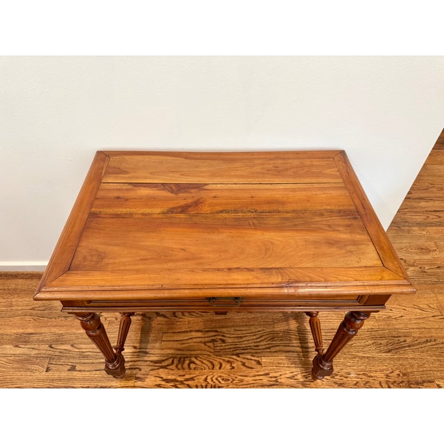 Antique French Louis XVI Style Fruitwood Writing Table/Vanity For Sale - Image 9 of 14