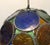 Royal Blue Handcrafted Moroccan Moorish Glass Orb Lantern With Multi-Color Glass For Sale - Image 8 of 12