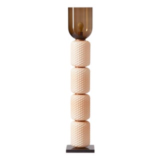Ficupala Floor Lamp in Blown Glass and Marble from Cassina For Sale