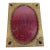 Antique Ornate Purple Jeweled Bronze Ornate Picture Frame Oval Open Rectangle For Sale