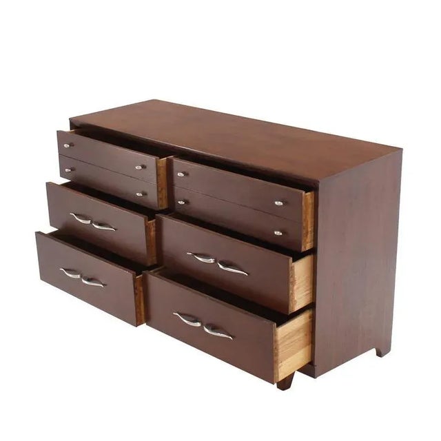 Mid-Century Modern Mid Century Modern Style Wooden Lowboy Dresser For Sale - Image 3 of 11