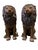 Cast Bronze Sitting Lions, 20th Century, Set of 2 For Sale - Image 9 of 11