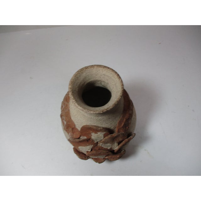Camel 1970s Signed Studio Pottery Vase For Sale - Image 8 of 9