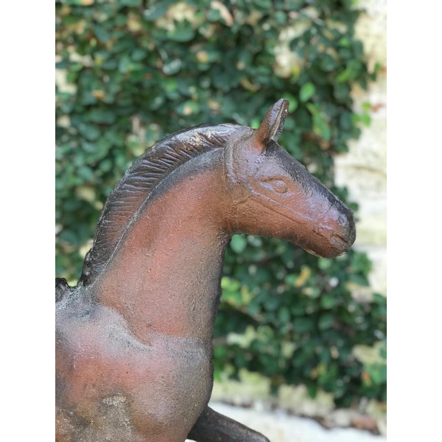 Antique Cast Iron Rocking Horse Chairish