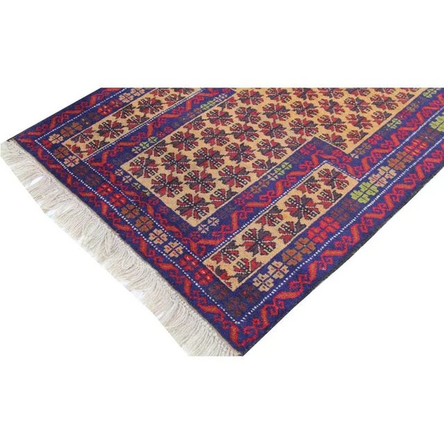 Handwoven Afghani Tribal Design Area Rug 2'10" X 4'3" For Sale - Image 4 of 8
