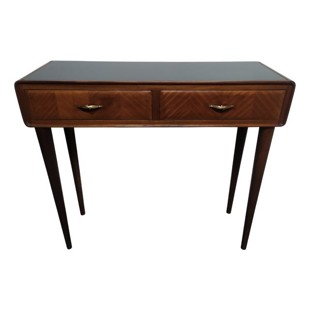 Vintage Italian Wooden Console Table, 1940 For Sale