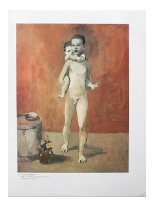 1985 After Pablo Picasso, "The Two Brothers" Parisian Full-Color Print