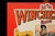 Vintage tin lithograph advertising sign promoting the Winchester Museum at the Buffalo Bill Historical Center in Cody,...