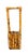 Vintage Burnt Bamboo & Rattan Handled Basket – Organic Modern / Bohemian For Sale