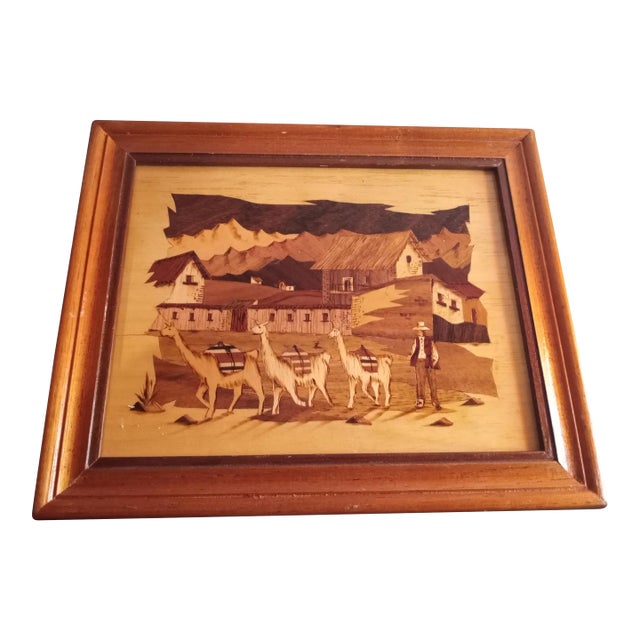 1970s Marketry Handmade Wall Art For Sale