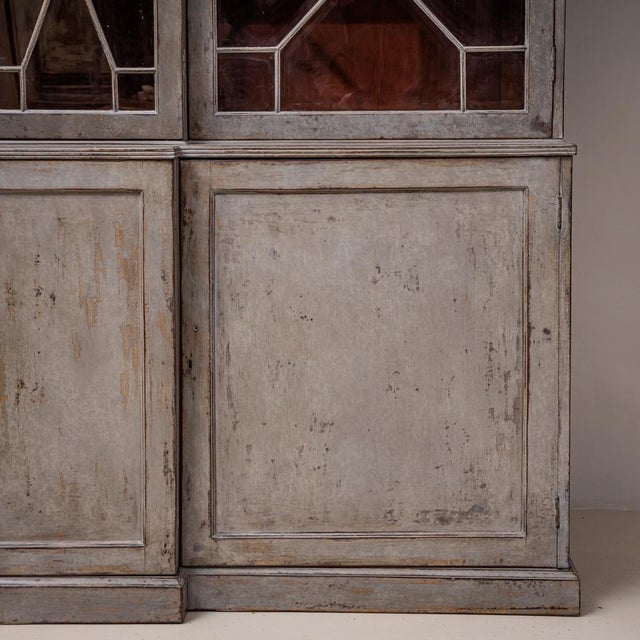 Wood Large Chippendale Library Bookcase, England, Late 18th Century For Sale - Image 7 of 9
