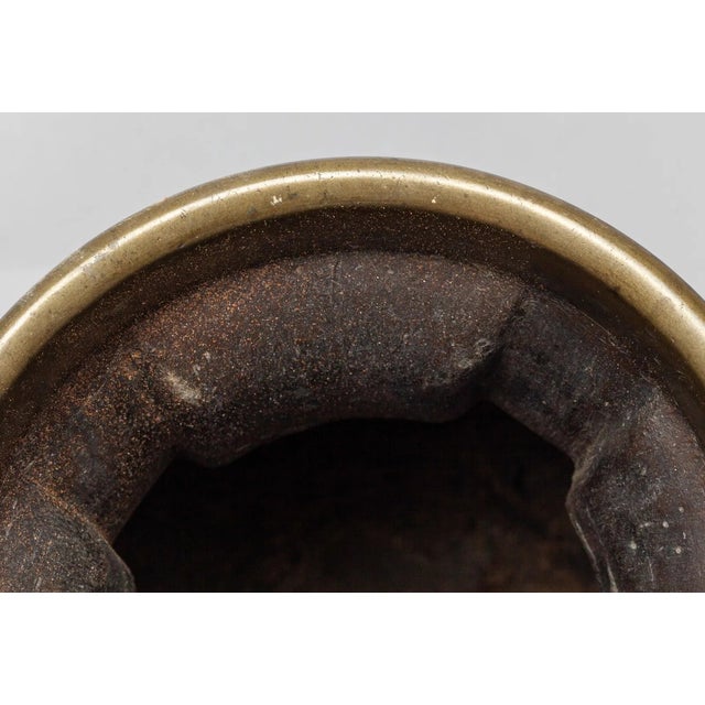 Bronze Late 19th Century Japanese Meiji Cloisonne Vase For Sale - Image 8 of 10